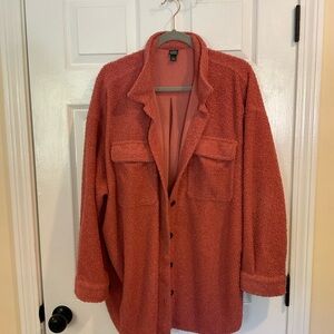 Wild Fable Textured Coral Jacket